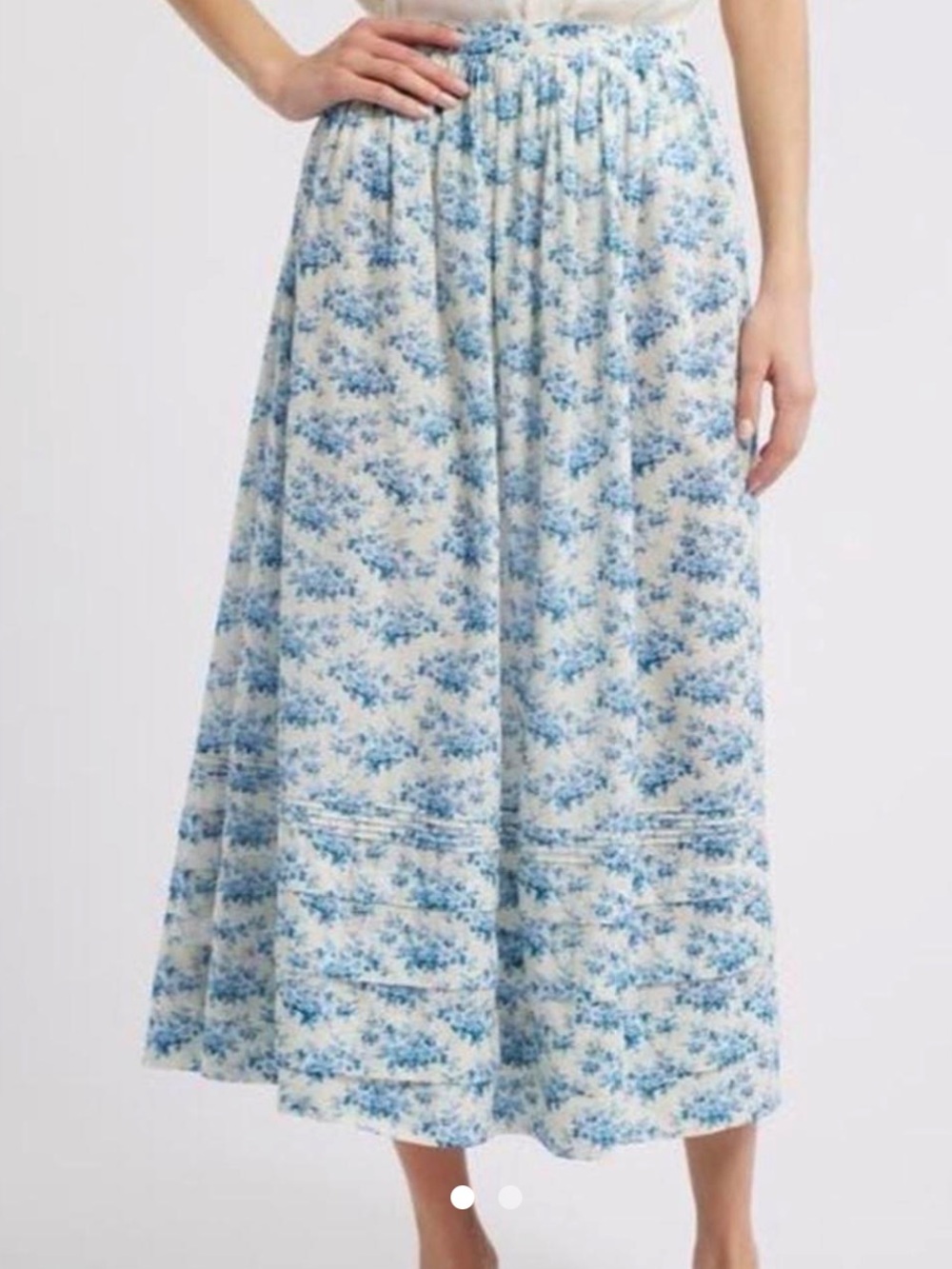 Doen Floral Midi Skirt sz S